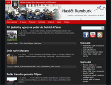 Tablet Screenshot of hasicirumburk.cz